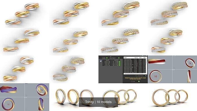 Cartier Trinity Collection 