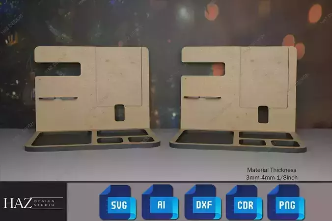 Desk Organizer Laser Cut Design 183 3D print model