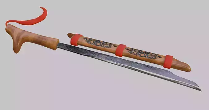 Mandau Traditional Weapon from Borneo Indonesia