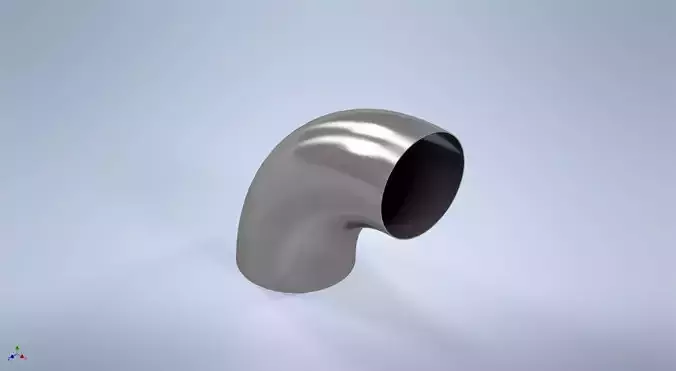 16 inches NPS BW 90 Degrees LR Elbows ASME-ANSI 3D print model