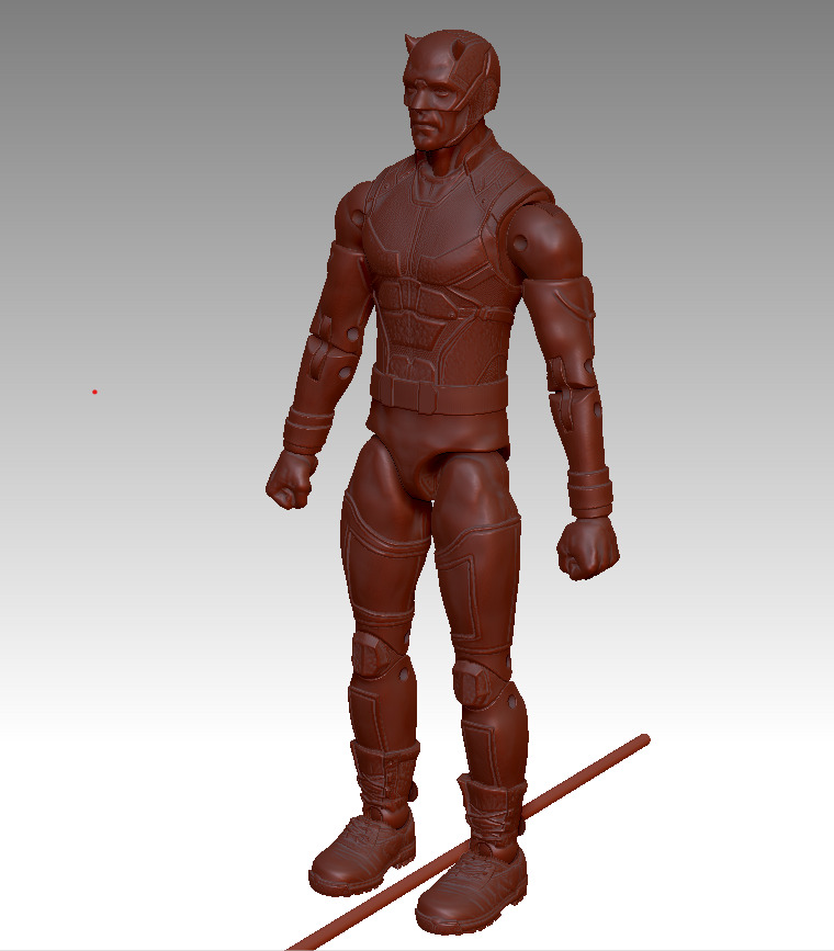Daredevil - Born Again 13cm 3D print model_1