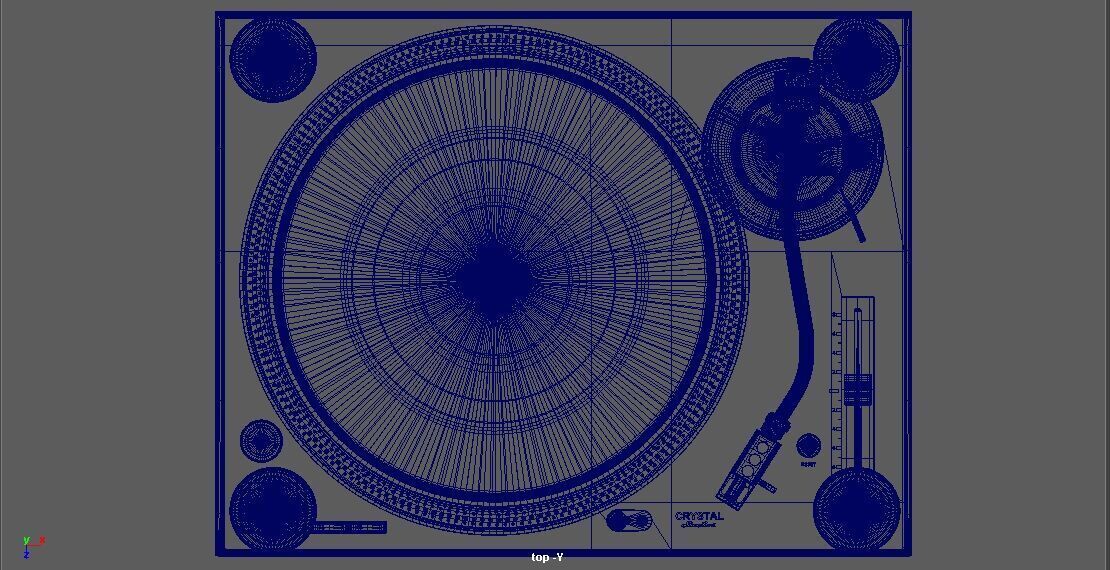 A Professional Turntable 3D model_7