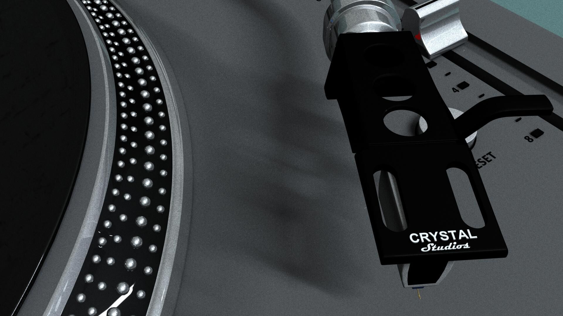 A Professional Turntable 3D model_5