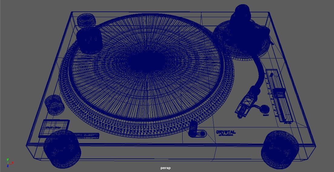 A Professional Turntable 3D model_6