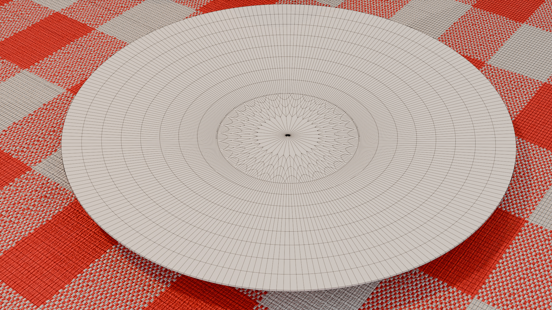 Prepared dining table 3D model_4