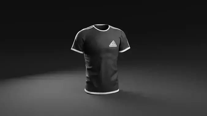 Adidas strips T-shirt Man Black
