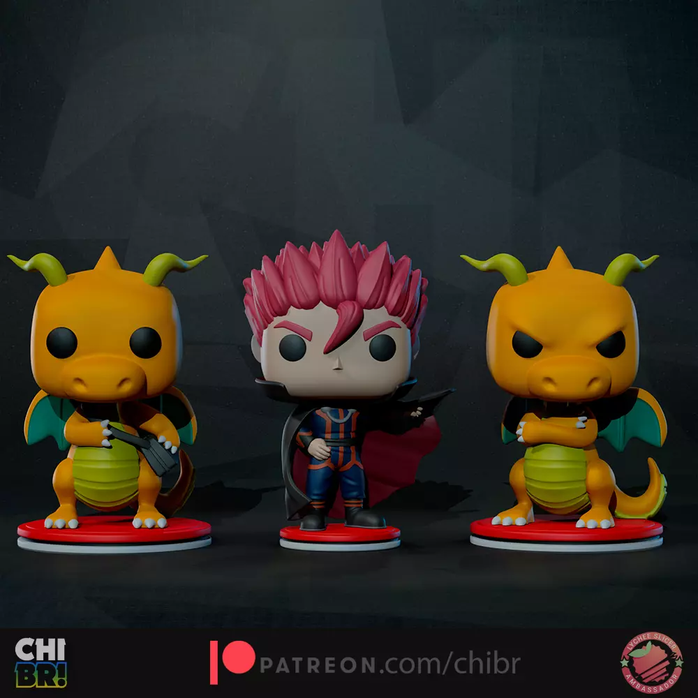Lance and Dragonite BUNDLE - Pokemon - Funko 3D print model