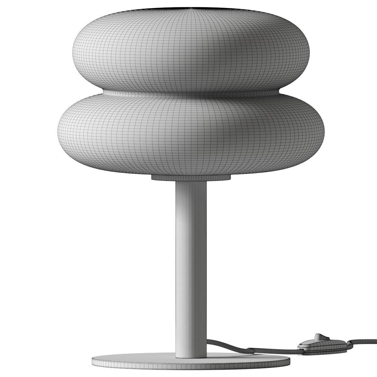 Macaron Glass Table Lamp - Dekoor 3D model_1