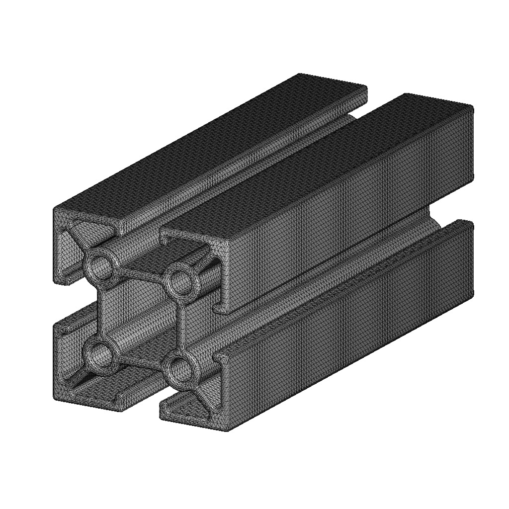 Premium Square Profile 3D print model_4