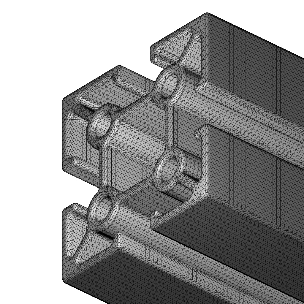 Premium Square Profile 3D print model_6