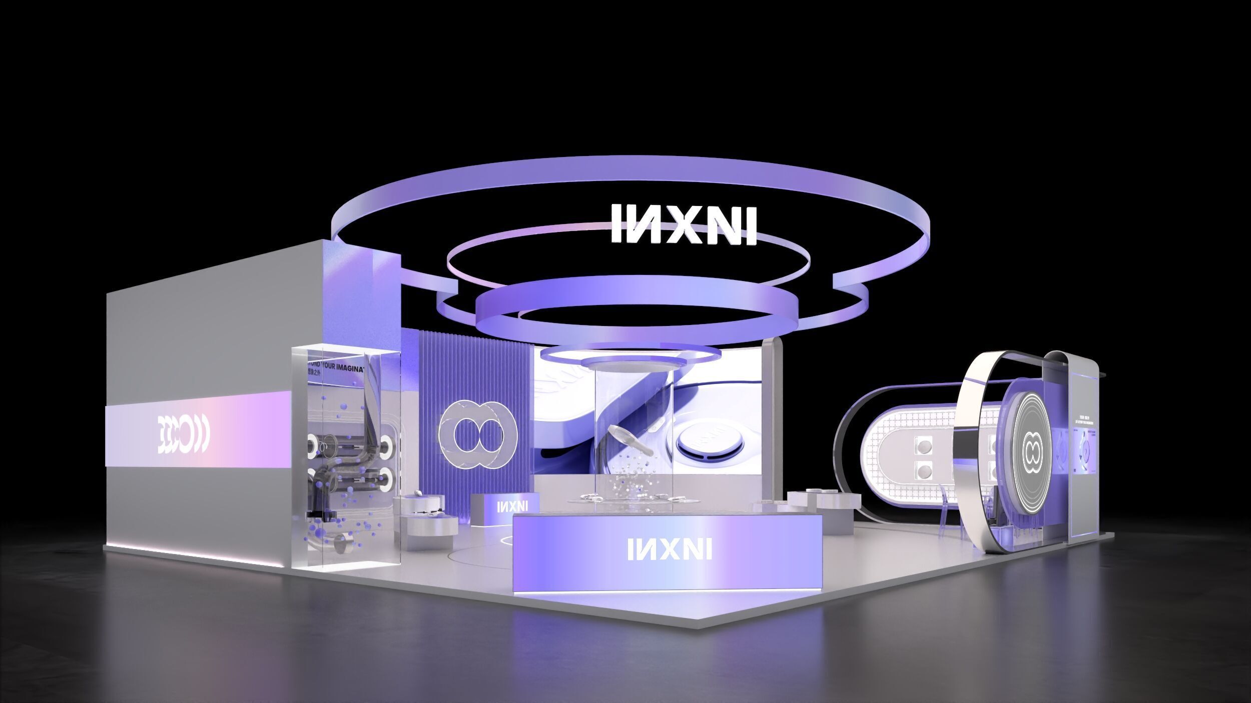 Robotic Vacuum Cleaner Exhibition Booth Design 3D model_1