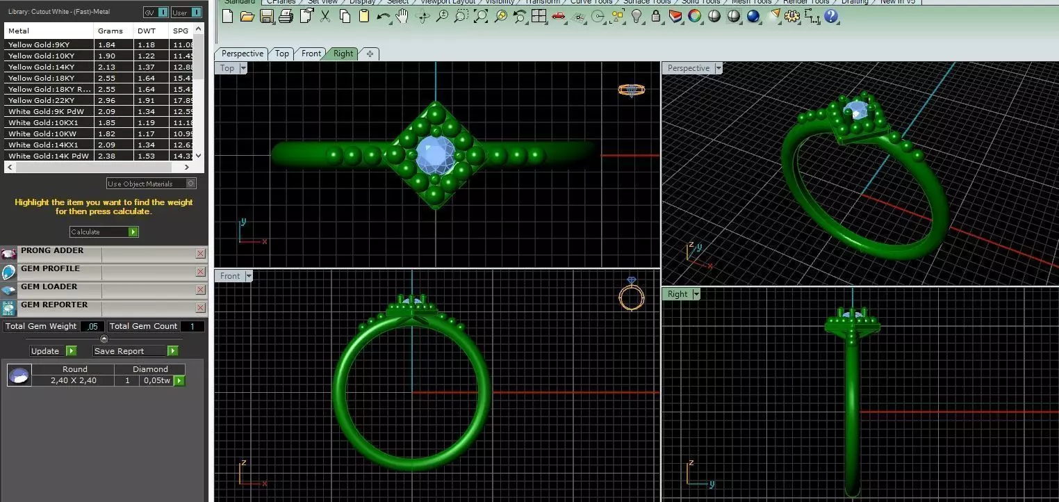 ring 50 3D print model_0