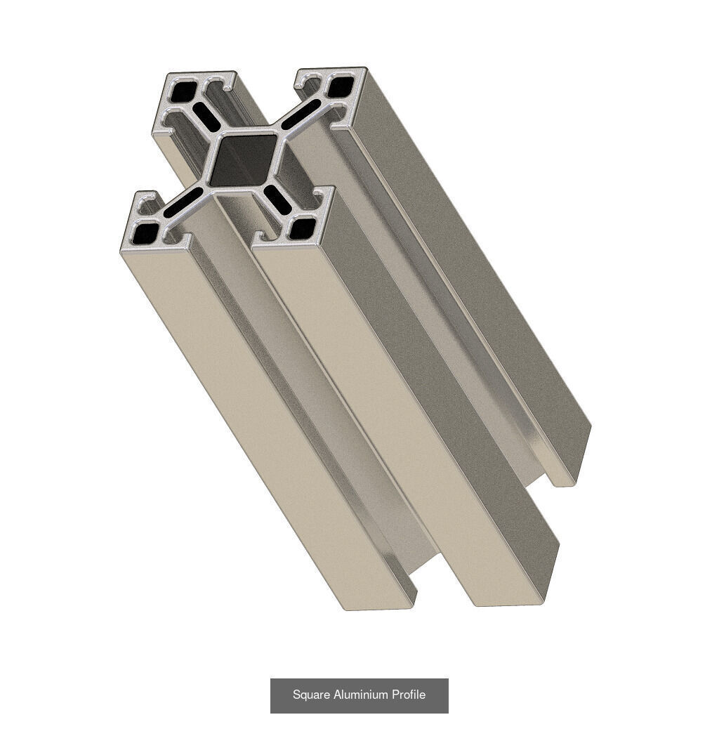 PREMIUM EXTRUSION PROFILE PACK 3D Model Collection_7