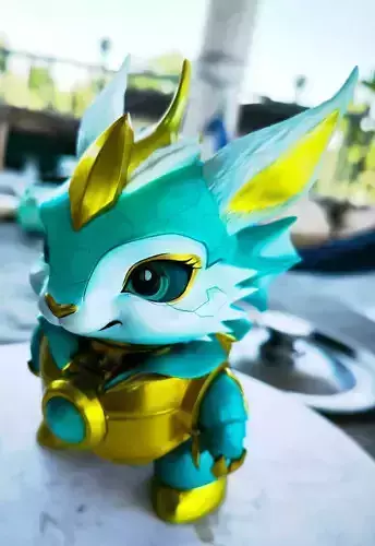 cute bunny dragon 3D print model