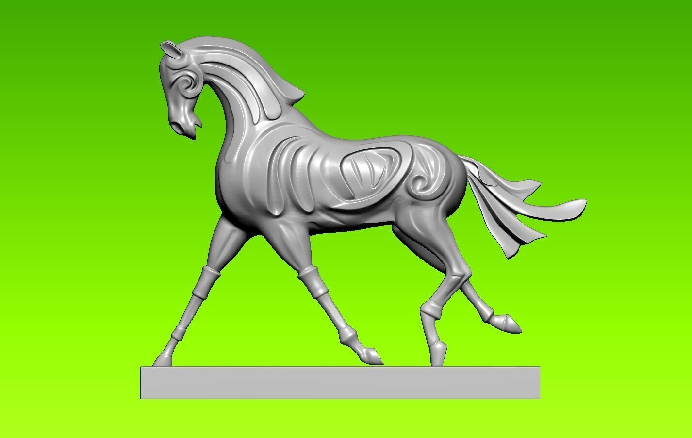 Horse desk decoration - 3D print 3D print model_2