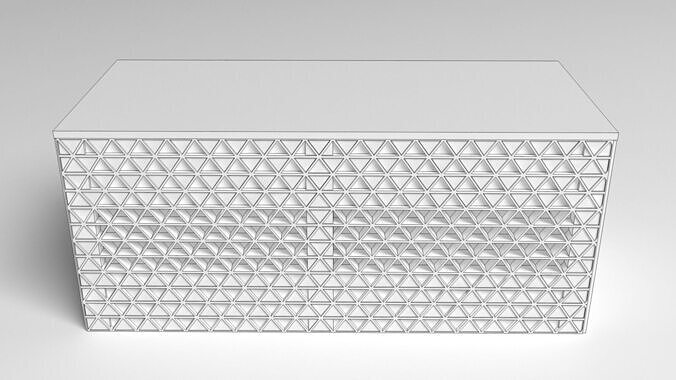 Buffet Table 3D model 4