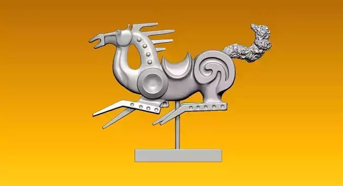 Bamboo horse for table decoration