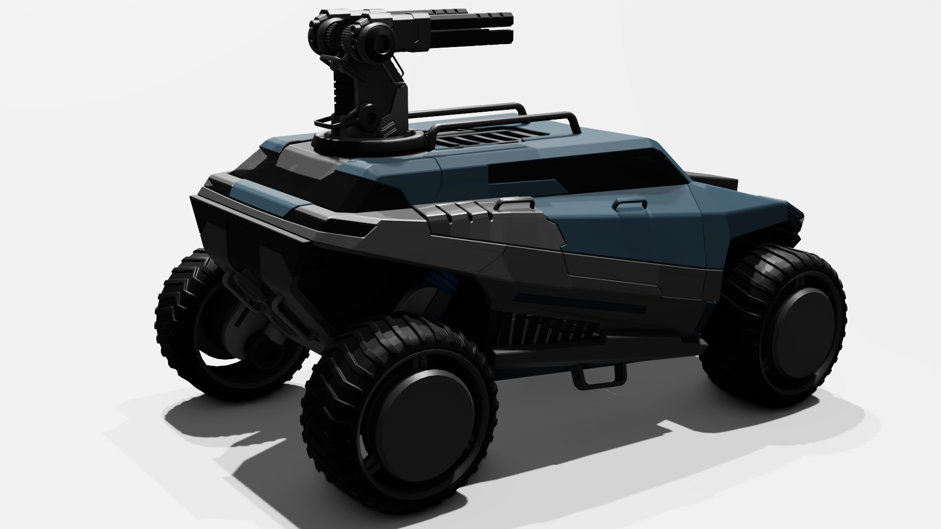 Armored Truck Free 3D model_5