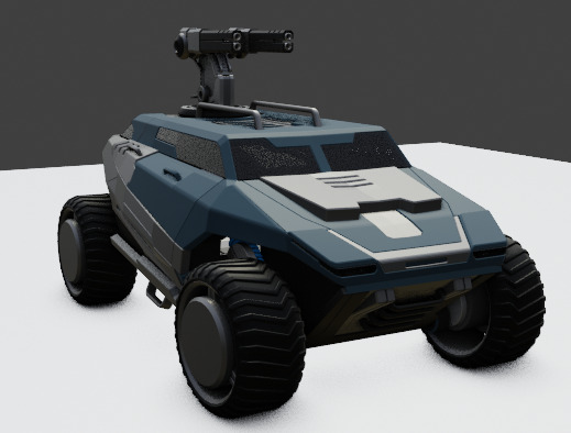 Armored Truck Free 3D model_1