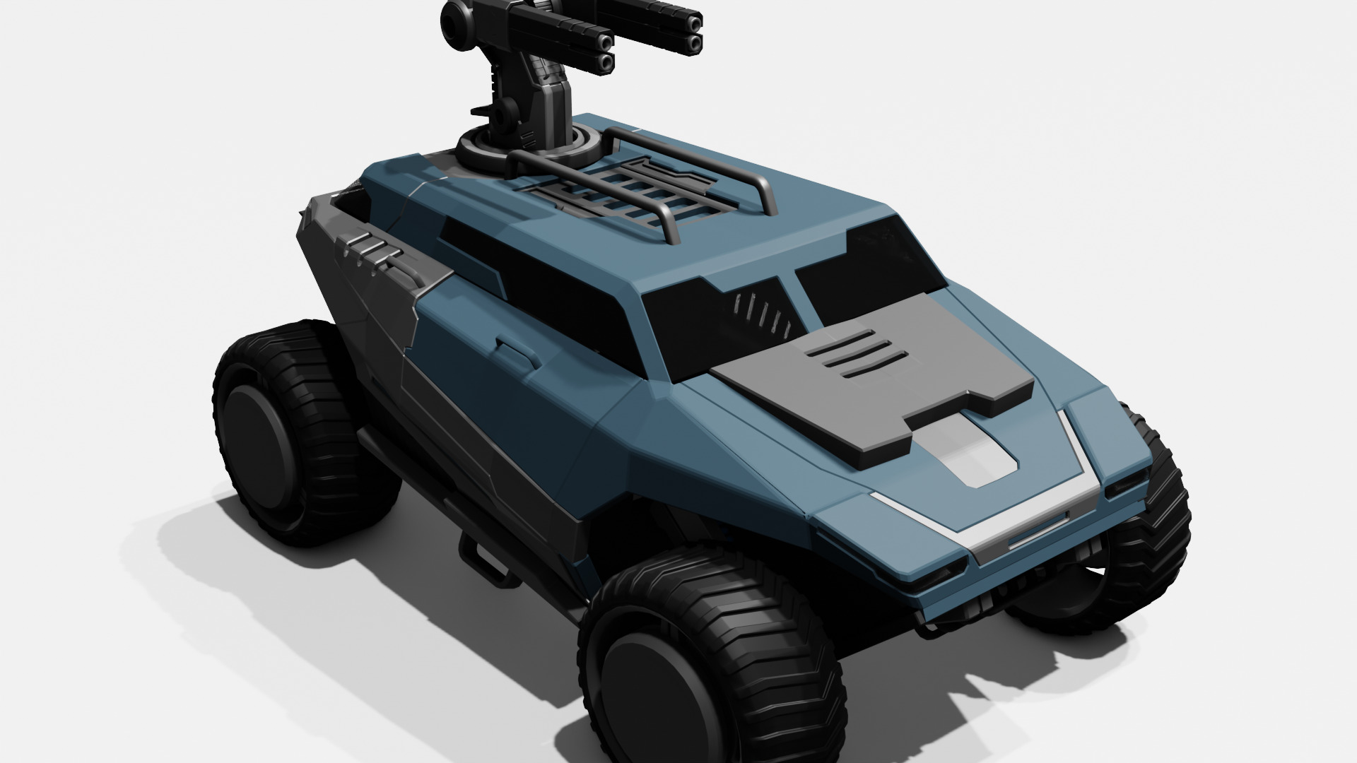 Armored Truck Free 3D model_4