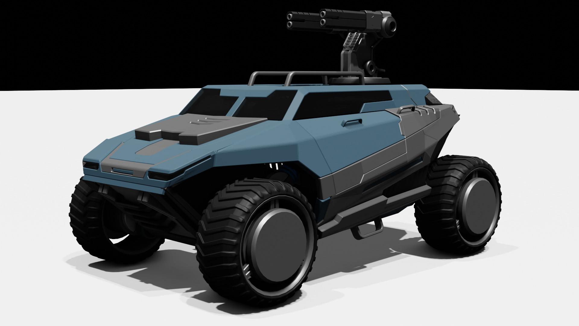 Armored Truck Free 3D model_3