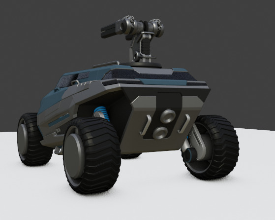 Armored Truck Free 3D model_9