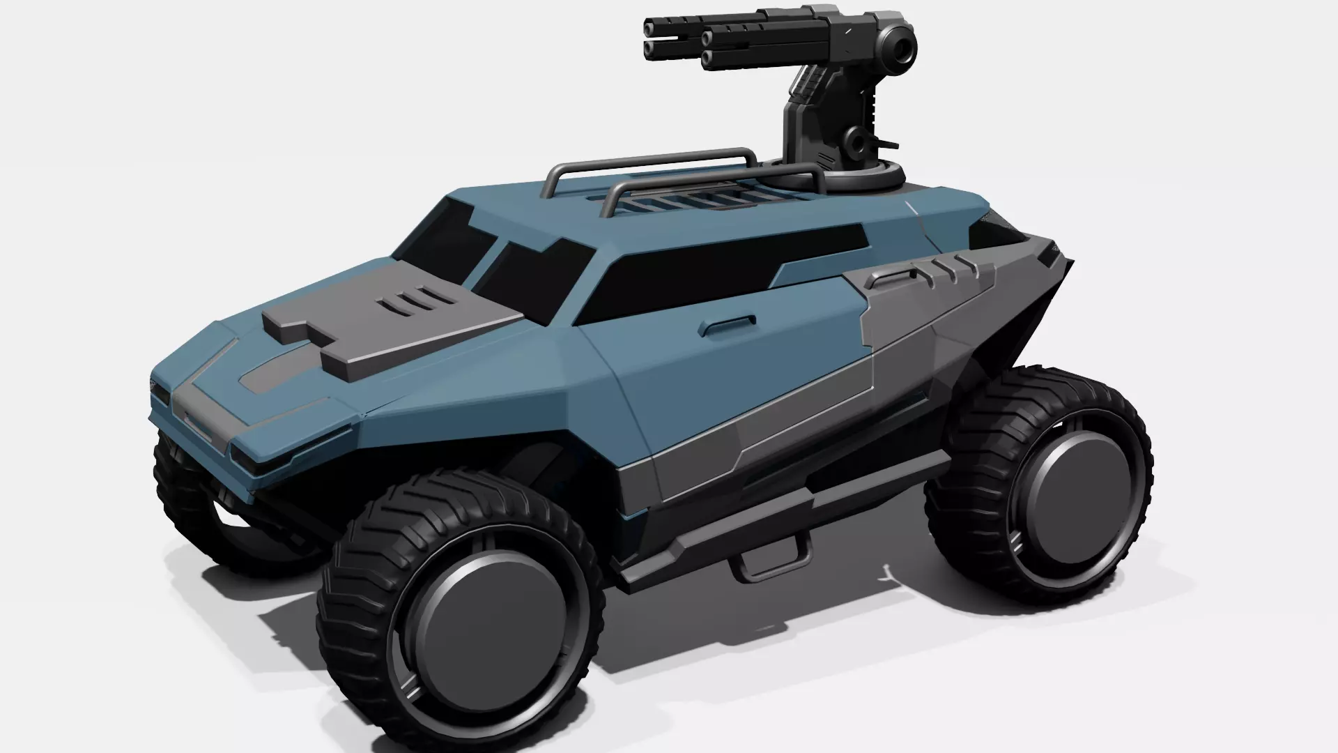 Armored Truck Free 3D model_0