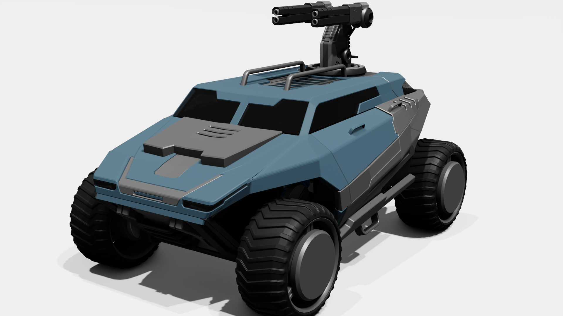 Armored Truck Free 3D model_2