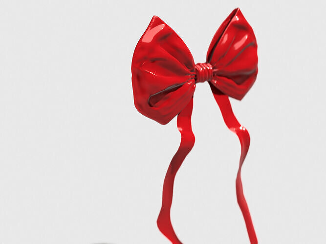 Bow tie Realistic 3D Model Low-poly 3D model