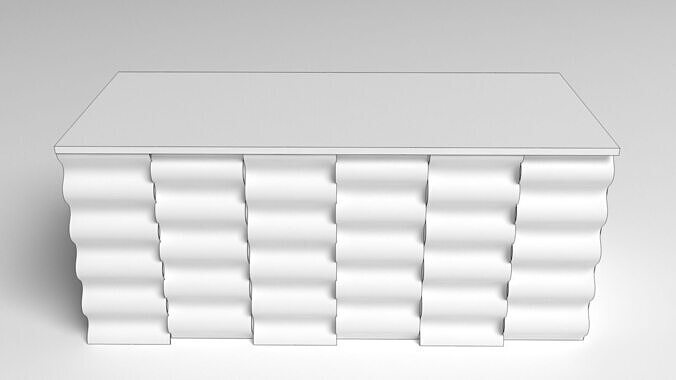 Buffet Table 3D model 4