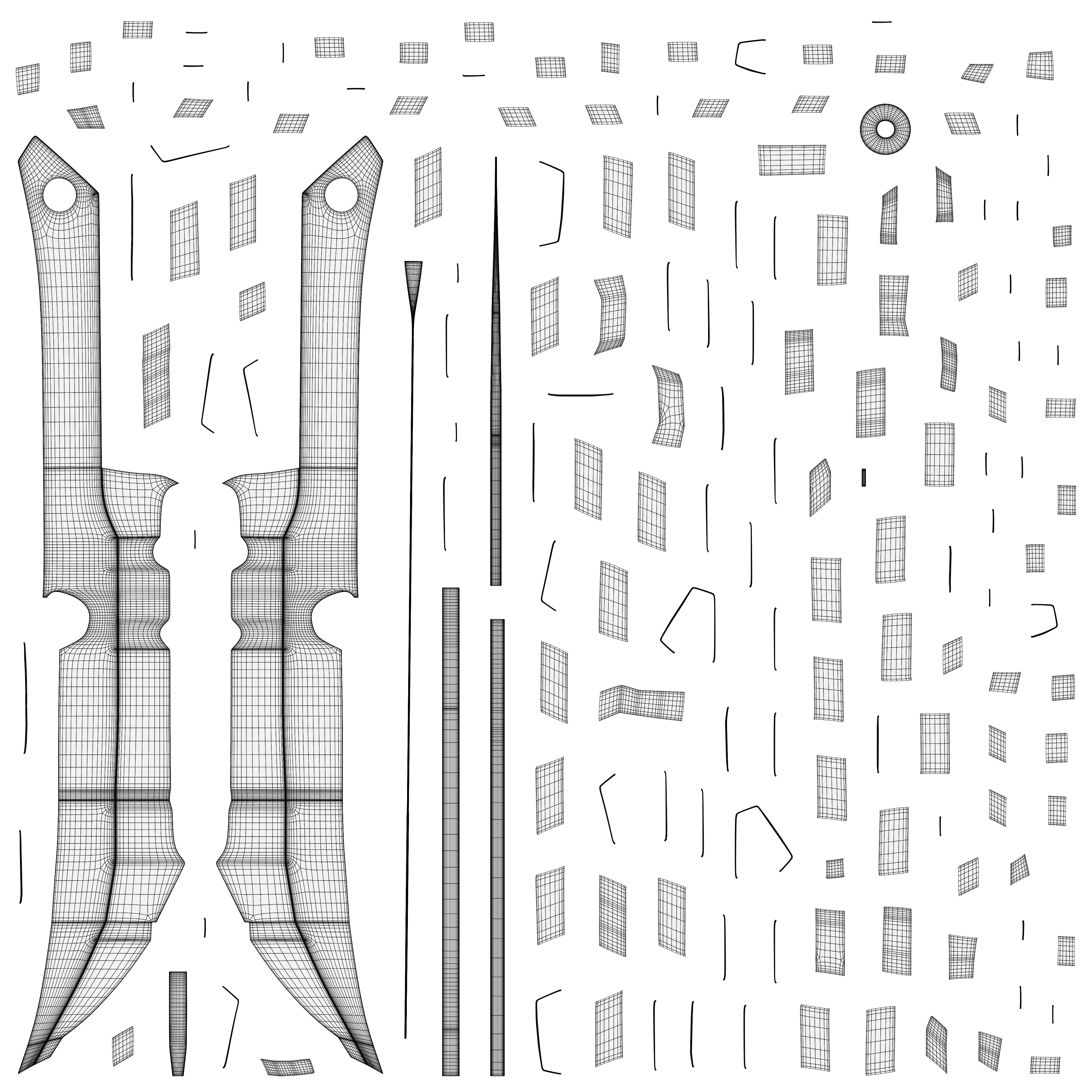 Realistic 3D Dagger High-Quality Free 3D model_10