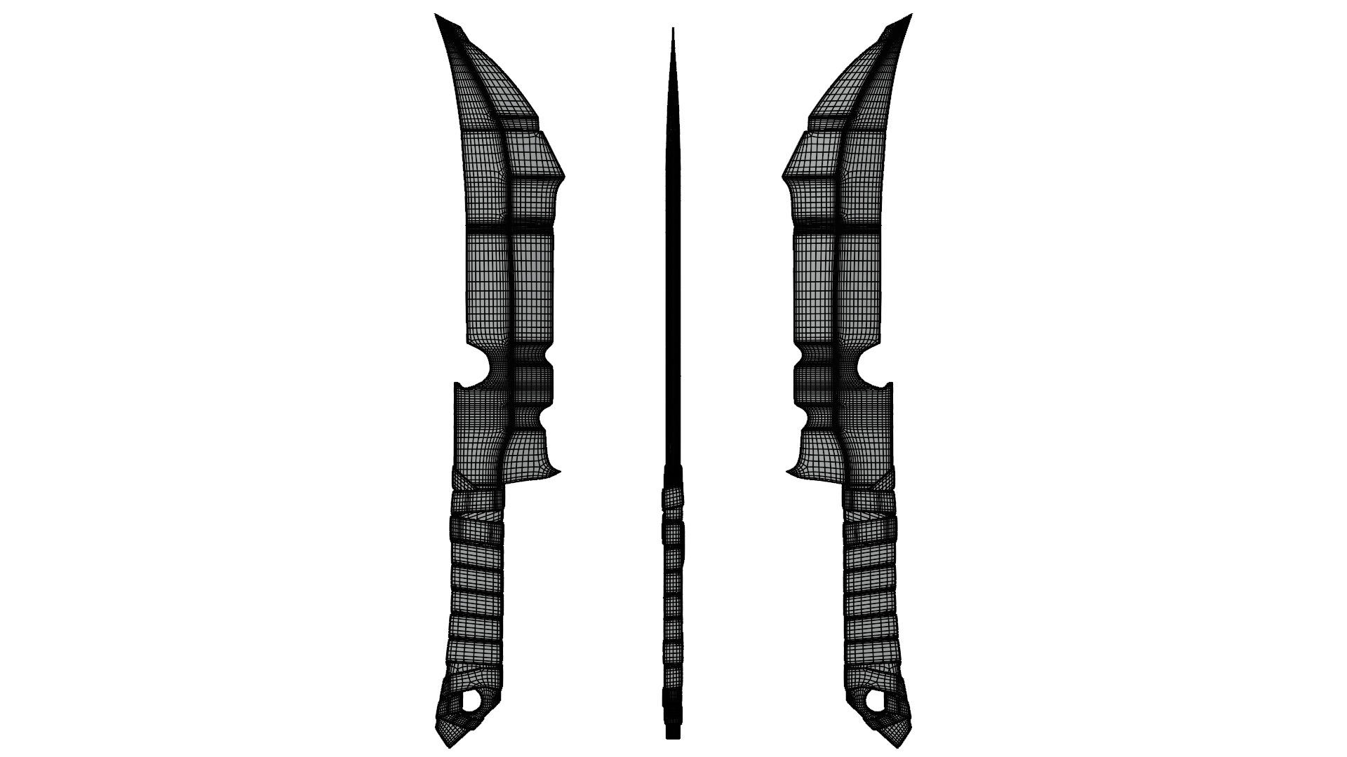 Realistic 3D Dagger High-Quality Free 3D model_9