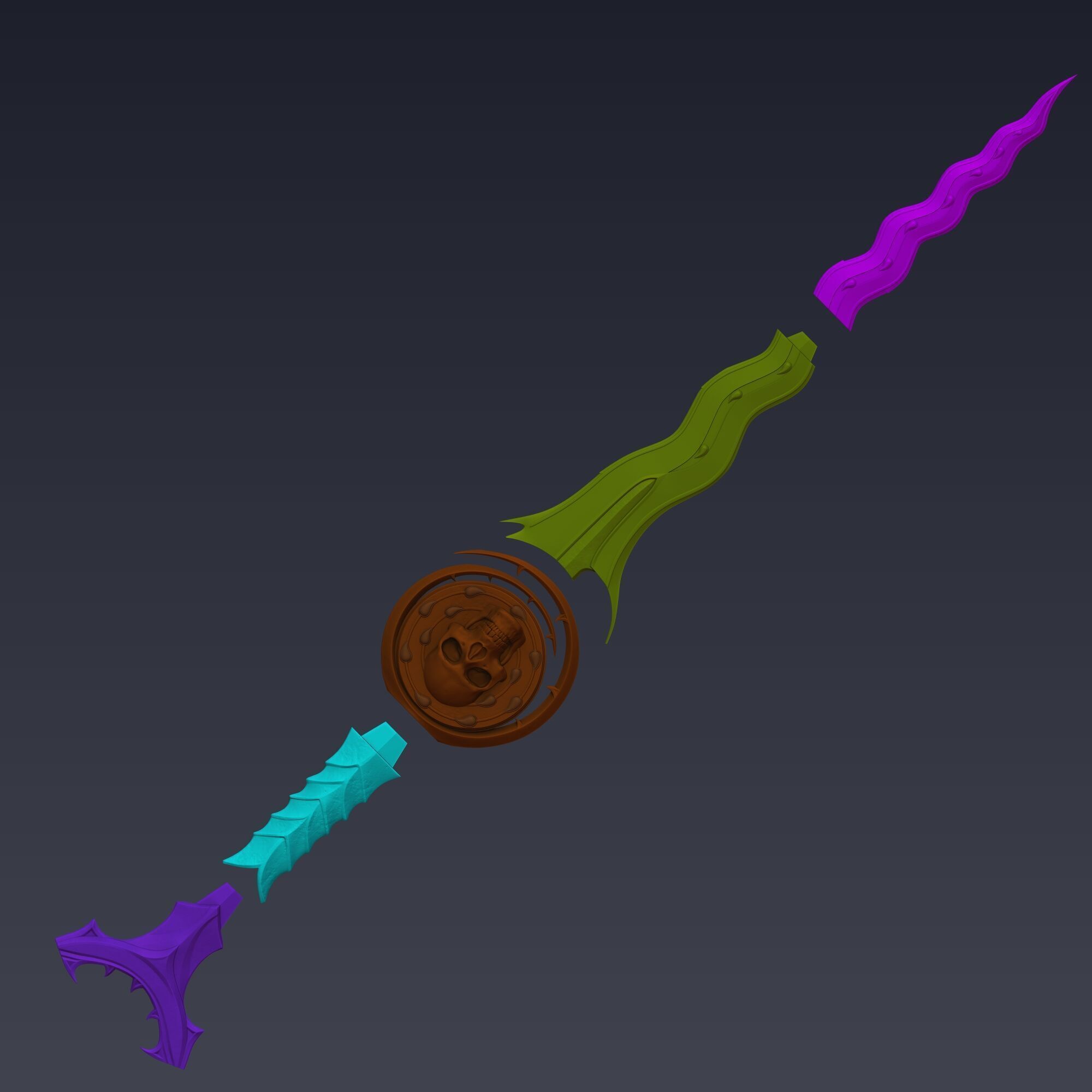 Stillmaker Dagger - Baldurs Gate 3 3D print model_6