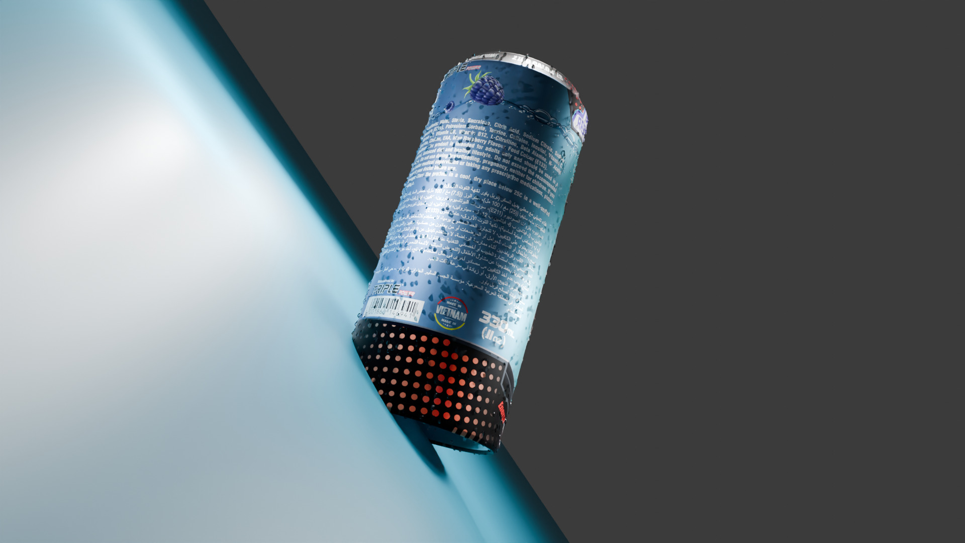 Realistic Metal Drink Can  High-Quality 3D model_9