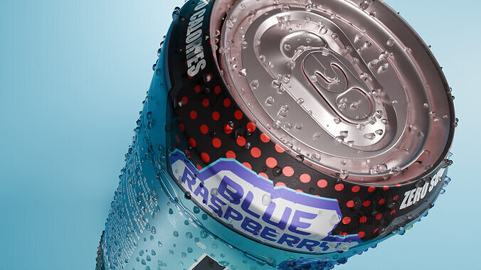 Realistic Metal Drink Can  High-Quality 3D model 3