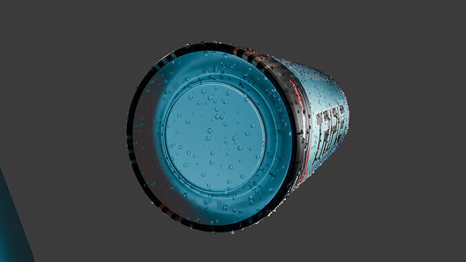 Realistic Metal Drink Can  High-Quality 3D model 4