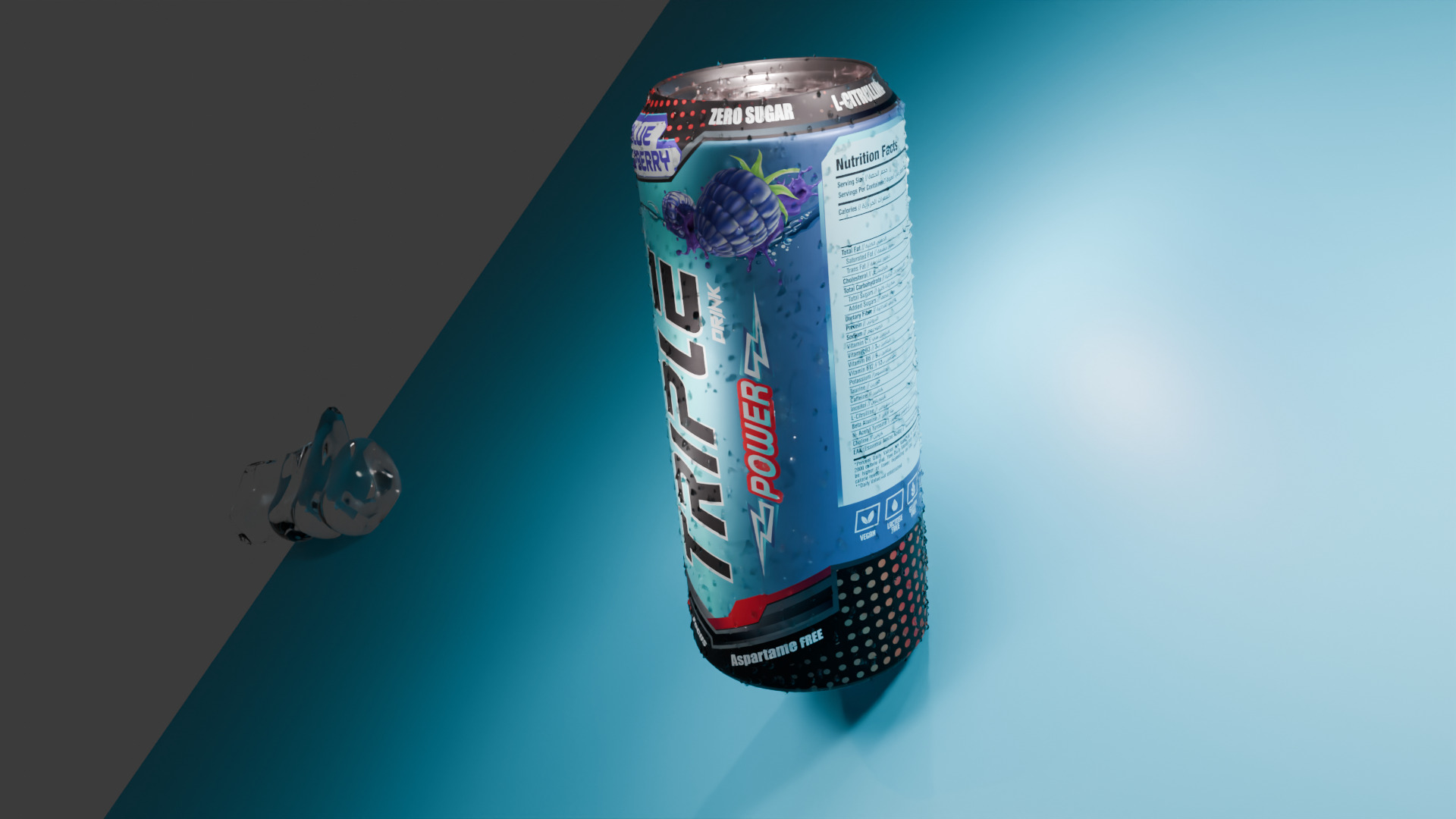 Realistic Metal Drink Can  High-Quality 3D model_11