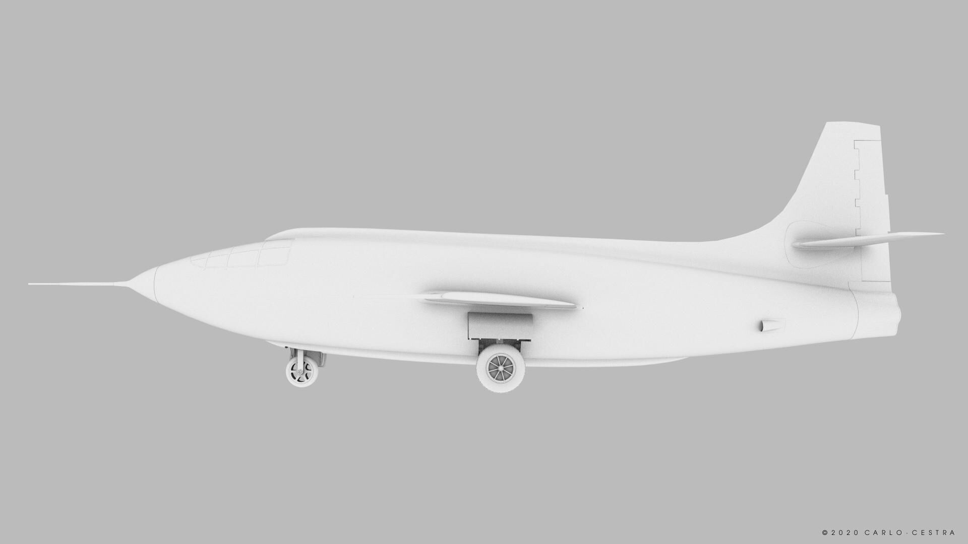 X-1 - Not rigged Low-poly 3D model_36