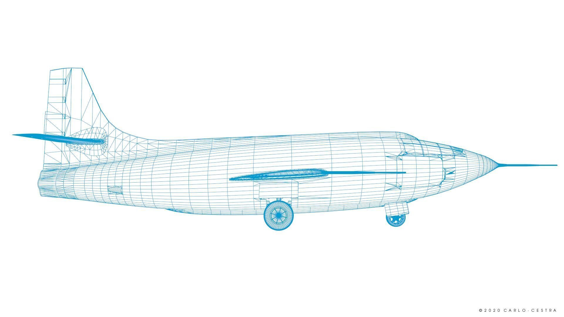 X-1 - Not rigged Low-poly 3D model_59