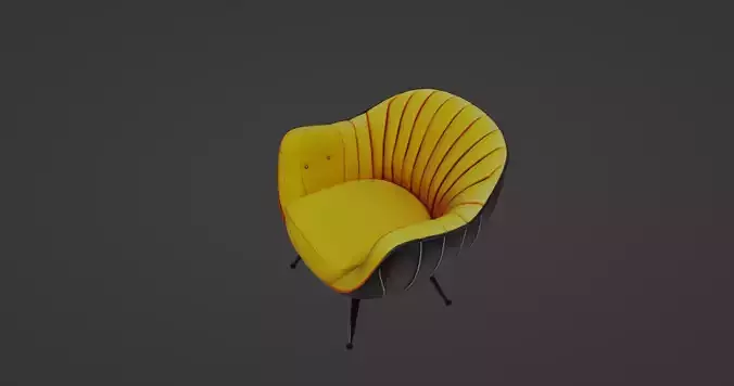 Retro-Futuristic Designer Lounge Chair
