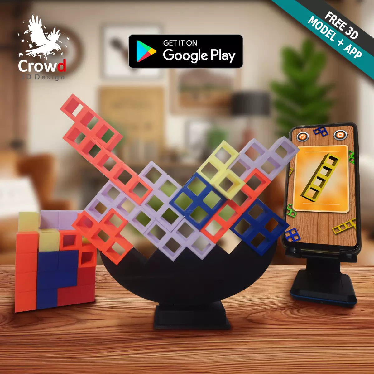 STACKING DUEL - FREE APP Free 3D print model