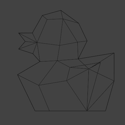 Low Poly Rubber Duck  3D print model_4