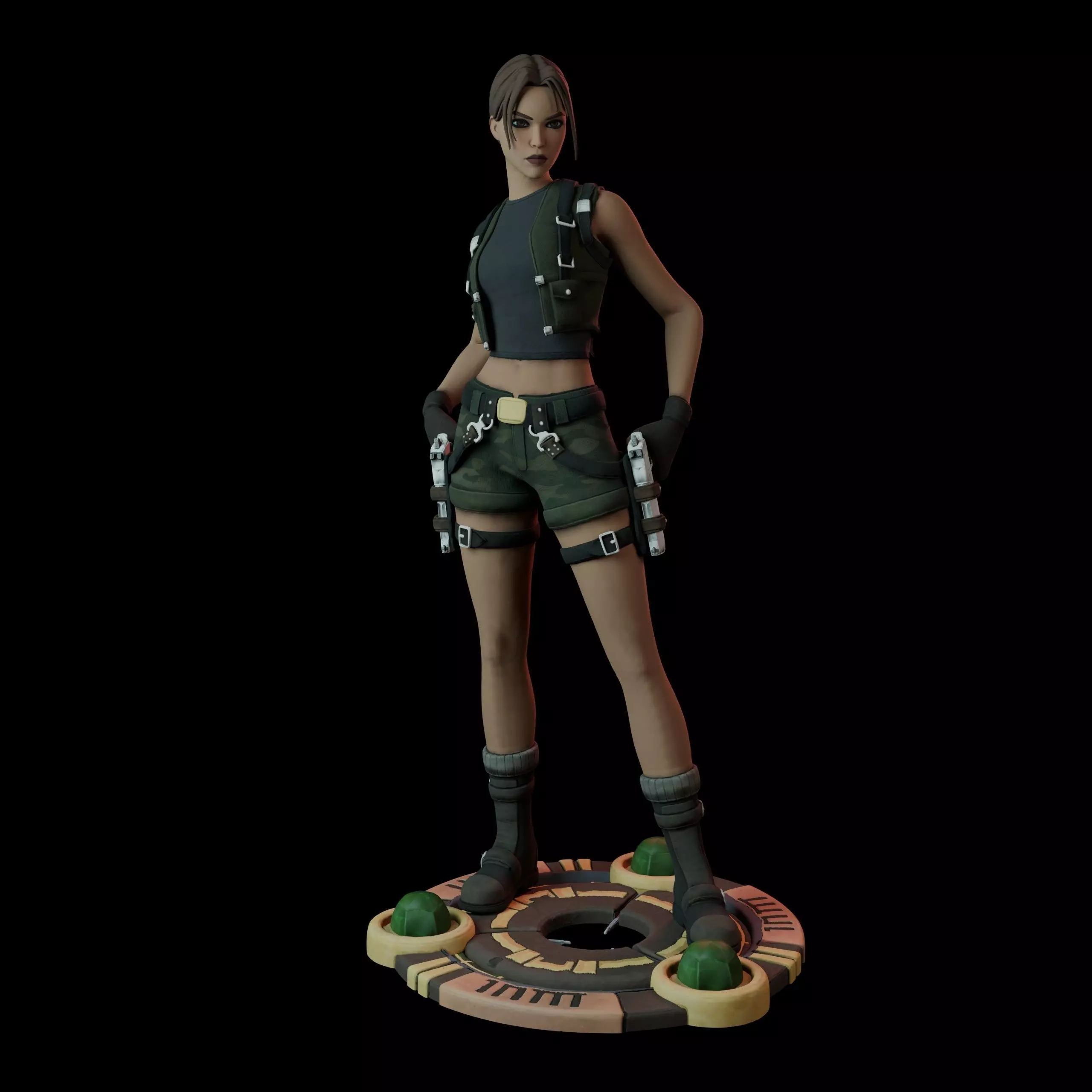 Lara Croft 3D print model_0