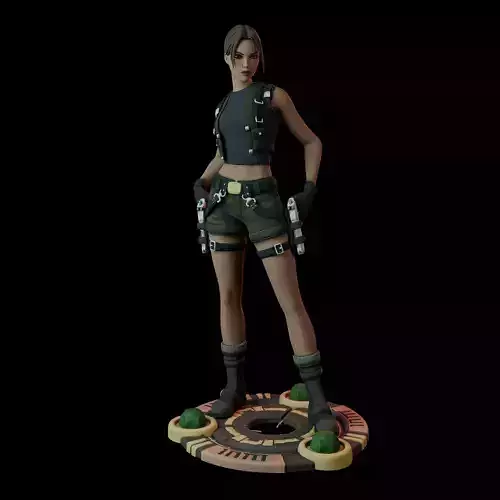 Lara Croft 3D print model Lara Croft 3D print model