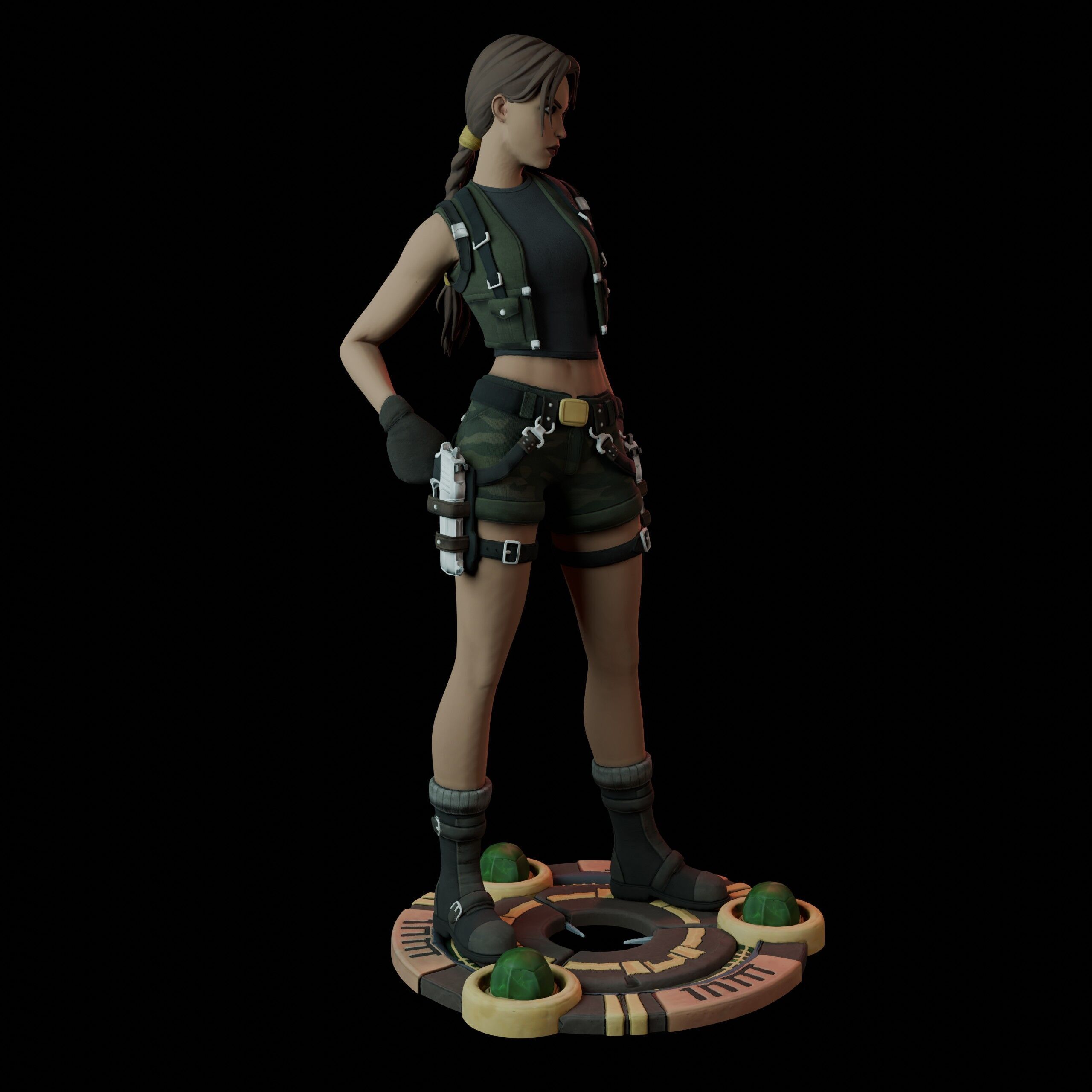 Lara Croft 3D print model_10