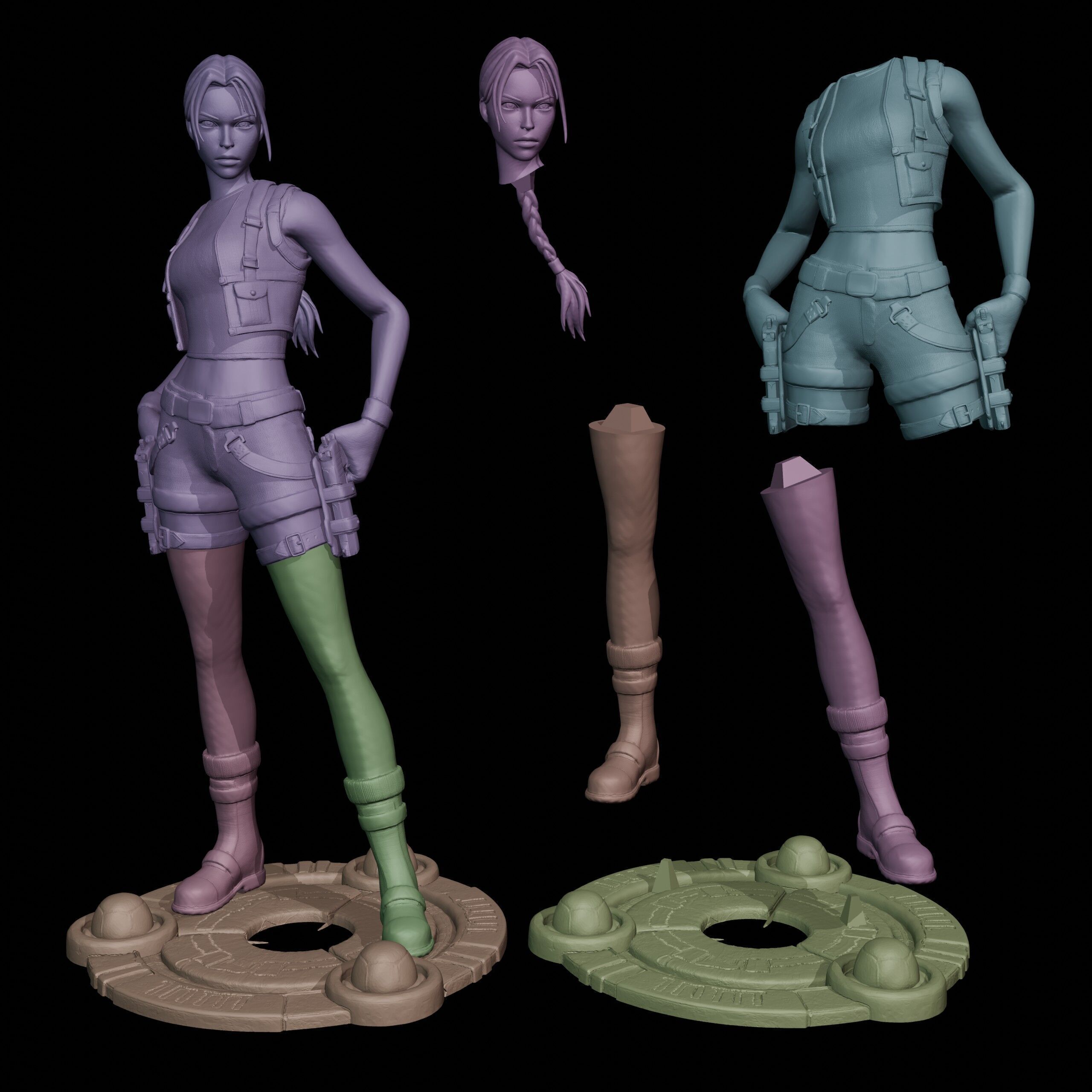 Lara Croft 3D print model_12