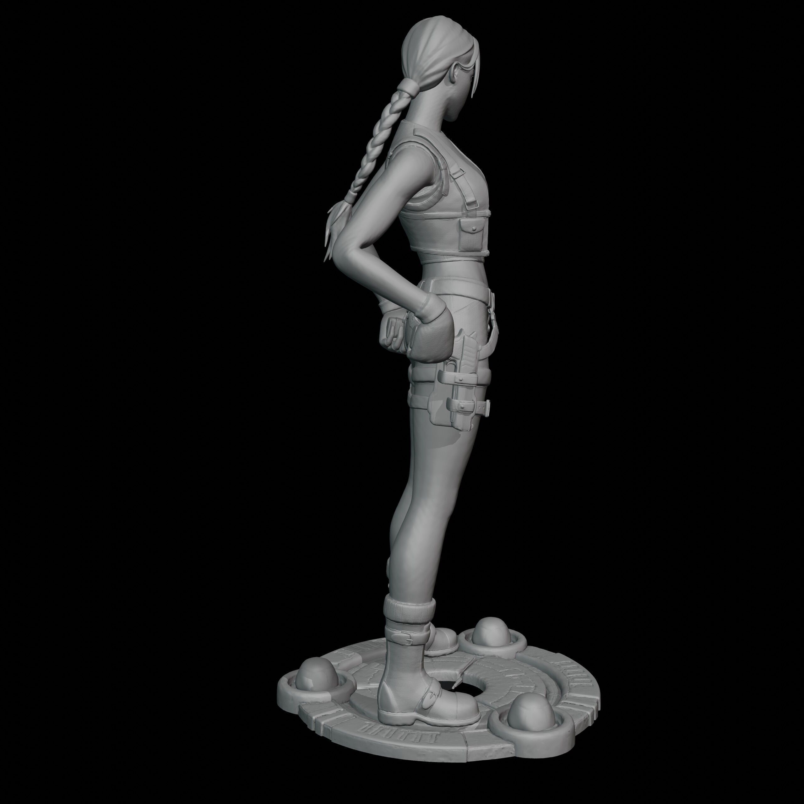 Lara Croft 3D print model_9