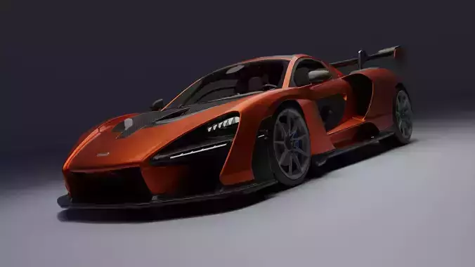 McLaren Senna Low-poly 3D model
