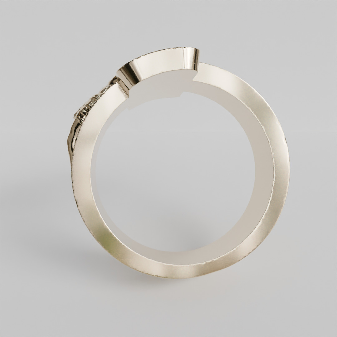 INRI cross ring 3D print model_3