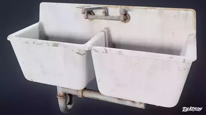 SUBURBS - Sink 04 - LOW POLY AND NANITE